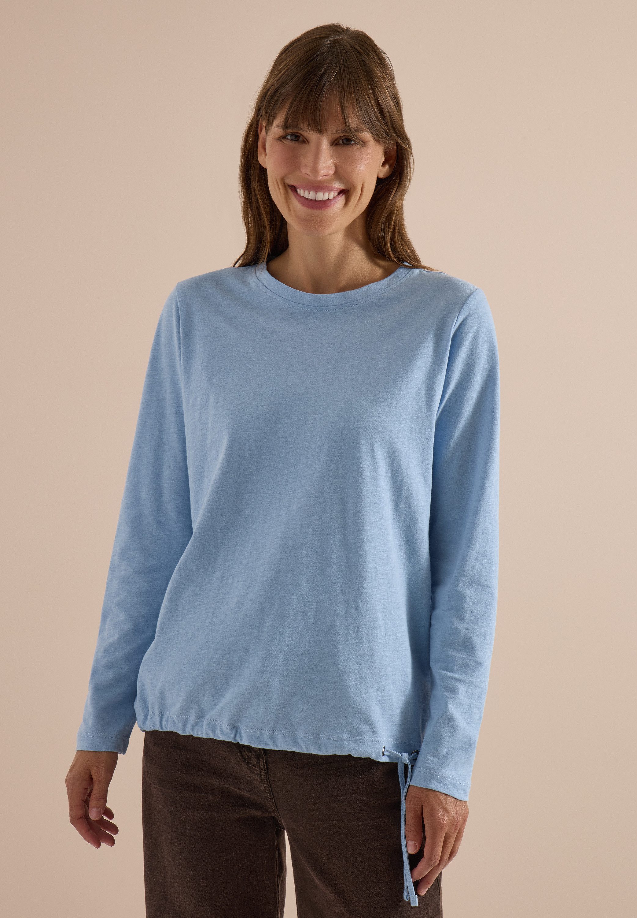 CECIL Langarmshirt aus reiner Baumwolle