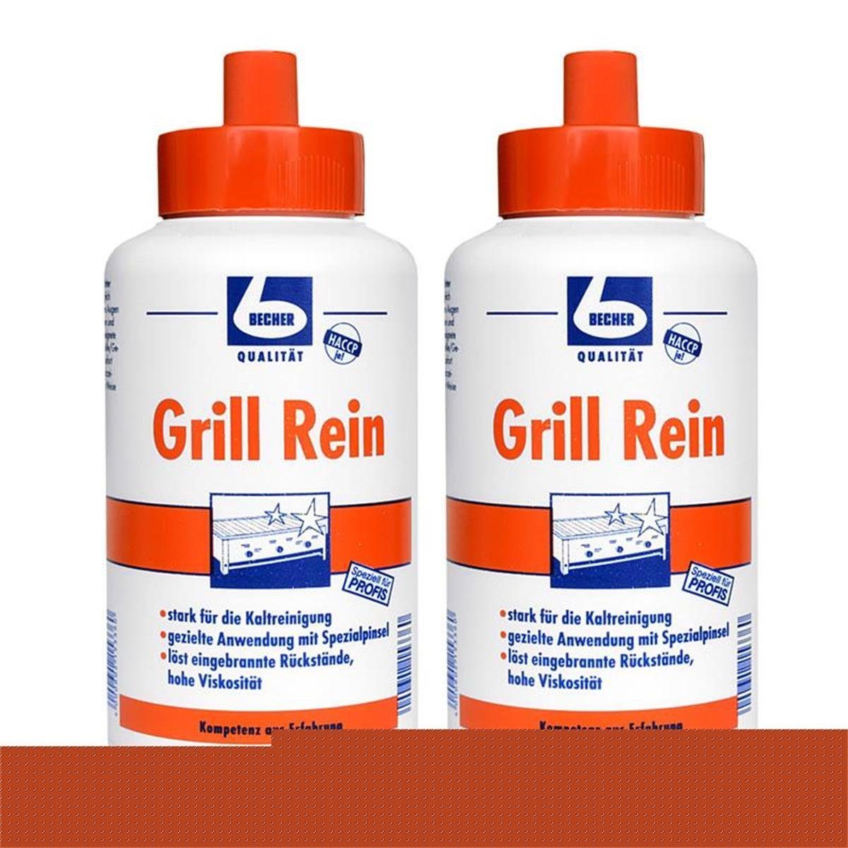 Grills, Liter für Fritteusen 2x Rein Becher 1 Dr. Grill Becher Dr. / Spezialwaschmittel