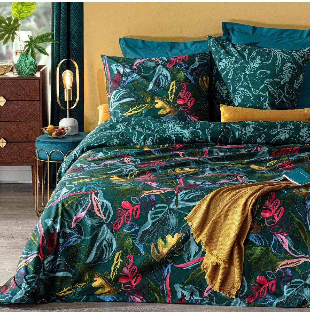 Atmosphera Créateur d'intérieur Bettwäsche Bettwäsche-Set SELVA, 240 x 220 + 65 x 65 cm, Baumwolle, Baumwolle, angenehmes Material – Bild 2 von 3