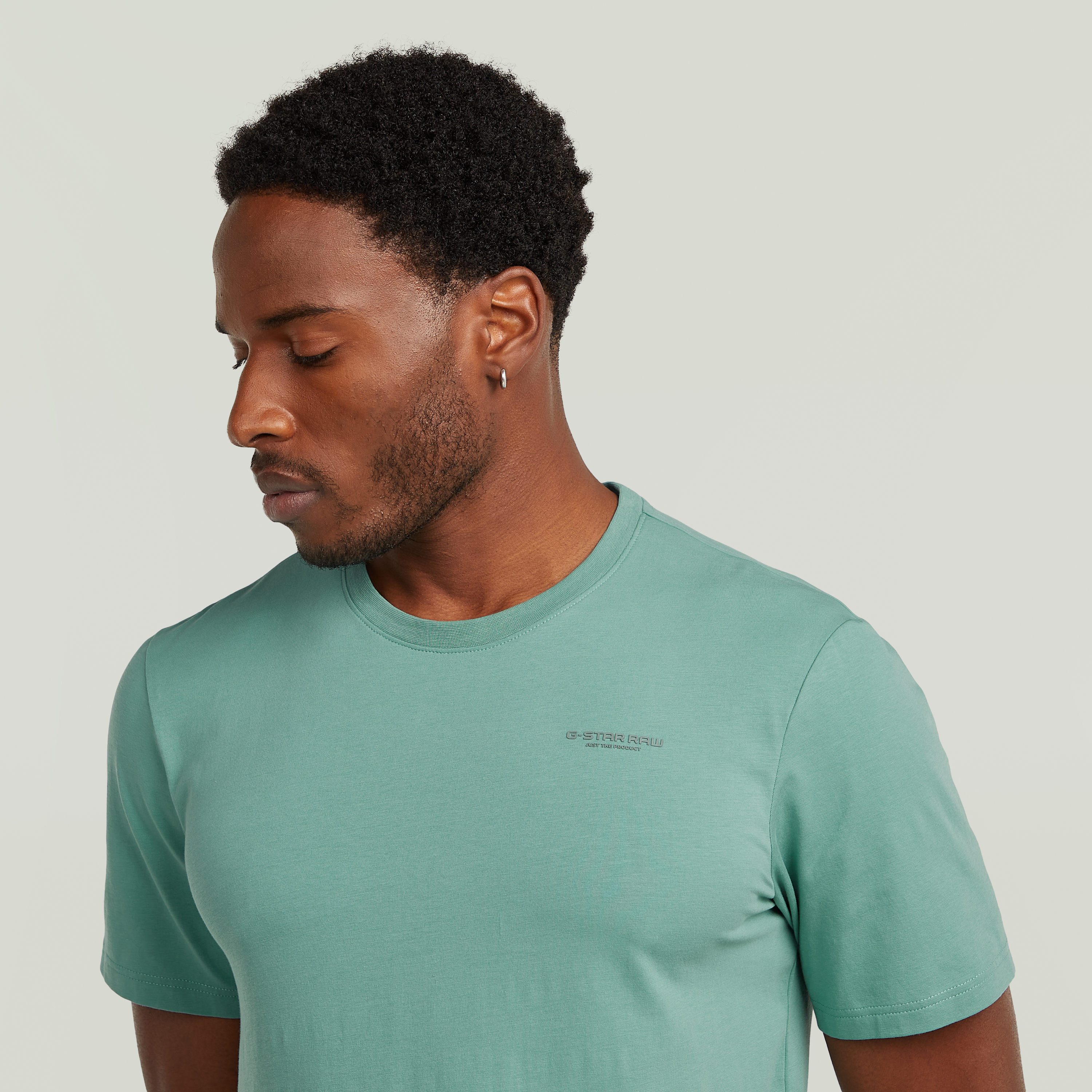 G-STAR T-Shirt Slim Base mit Rundhals, Baumwollmix