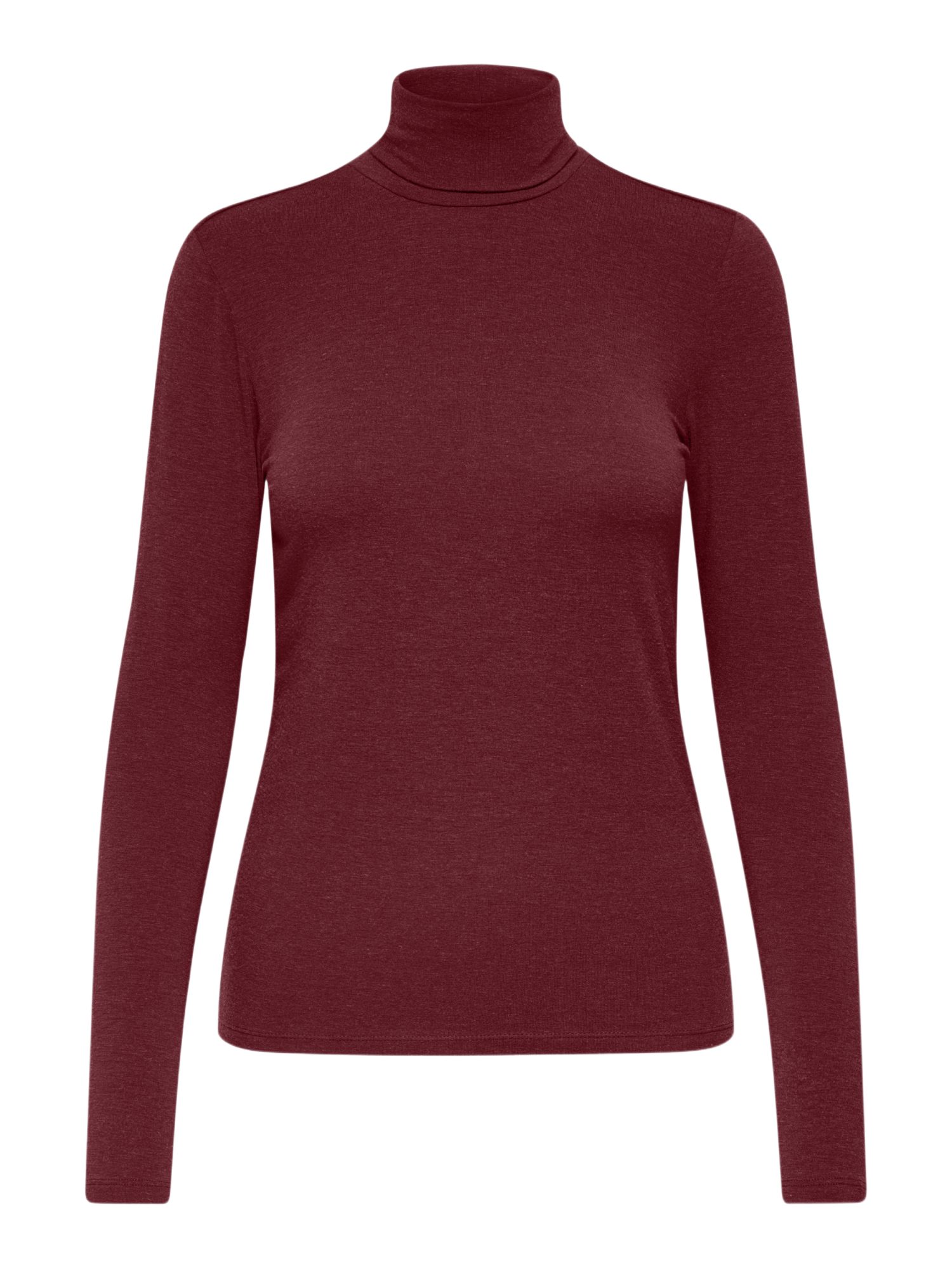 ONLY Rollkragenpullover 2026 6_FALL2 rot,Basic,Polyester,Unifarben,Rollkragen,Lang,Slim Fit