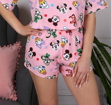 Sarcia.eu Pyjama Mickey Mouse Disney Kurzärmeliger Rosa Pyjama für Damen M