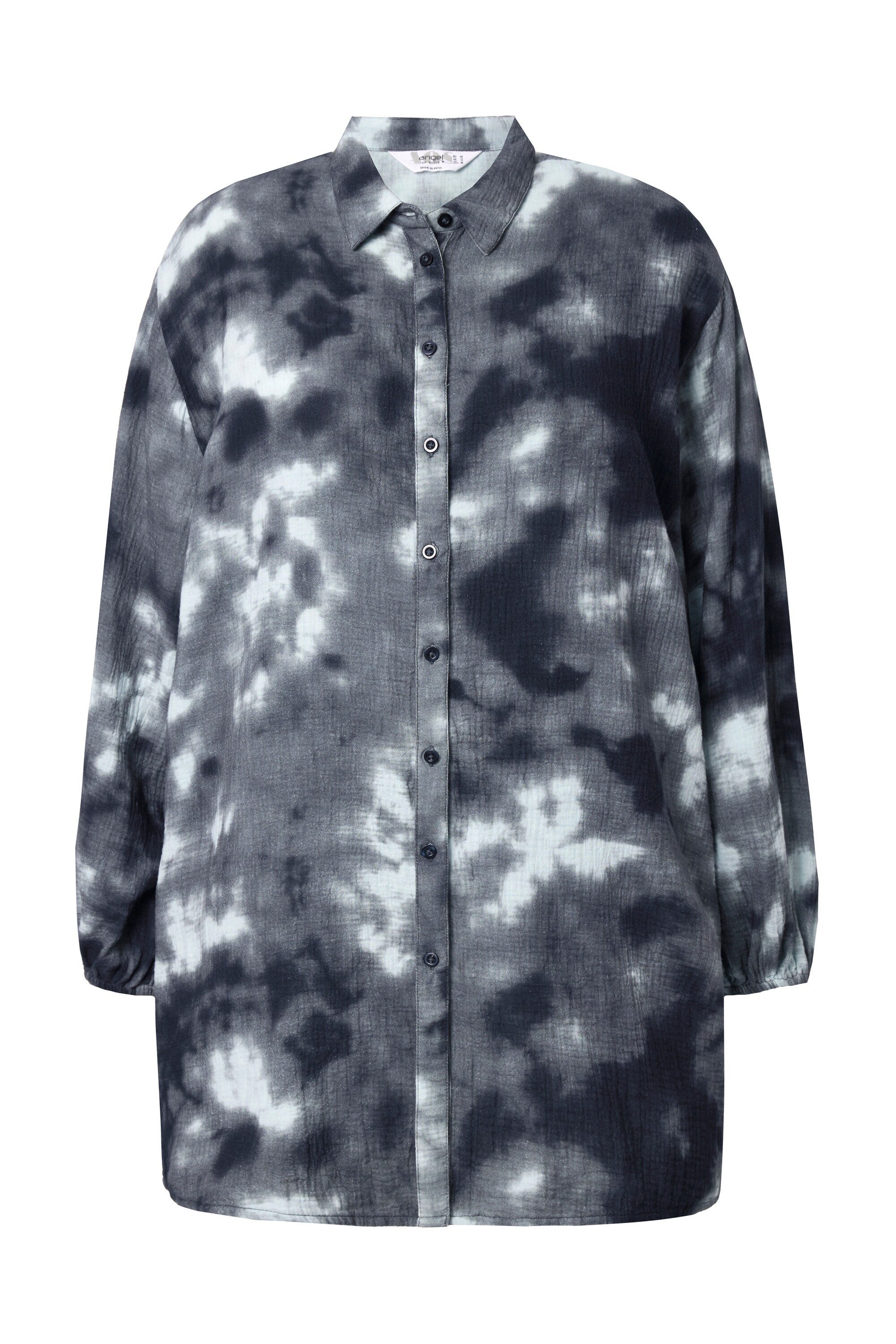 Angel of Style Hemdbluse Musselin-Hemdbluse Batikmuster günstig online kaufen