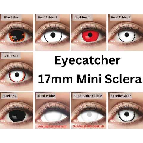 Eyecatcher Farblinsen Mini Sclera Kontaktlinsen 17mm verschiedene Farben
