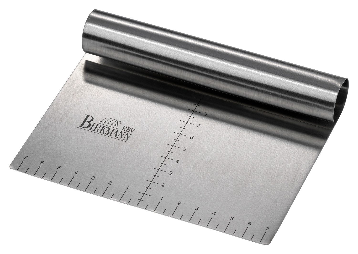 Birkmann Teigschaber Teigkarte LAIB & SEELE, 15 x 12 cm, Edelstahl, mit Skalierung
