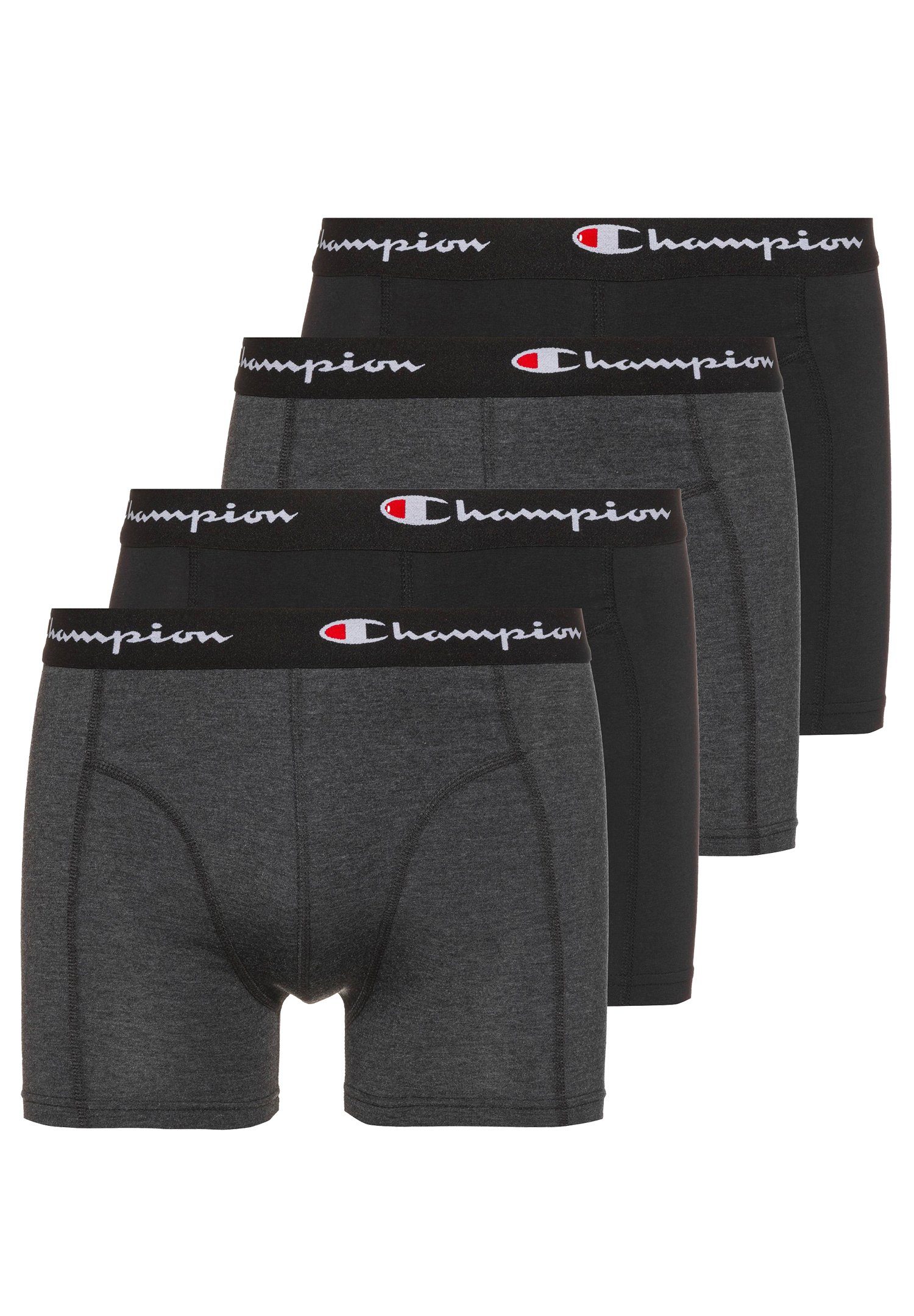 4-St., Boxer 4er-Pack) Combo Black Boxershorts (Spar-Pack, Champion 4pk