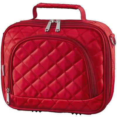 Hama Festplattentasche Universal Festplatten-Tasche Case Bahia Rot, Hülle mit Schultergurt, für 3,5" Zoll externe HDD tragbare Festplatte