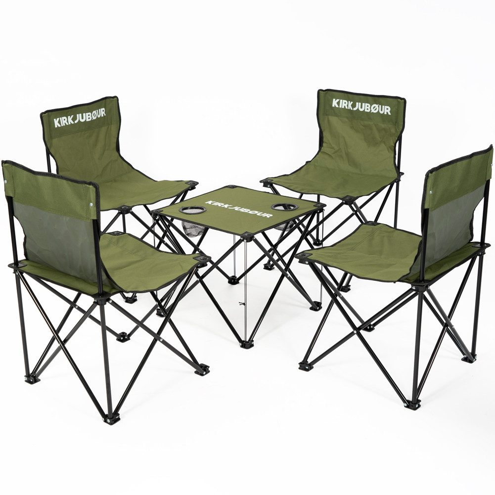 KIRKJUBOUR Essgruppe "Stjärna" Campingstühle mit Tisch günstig online kaufen