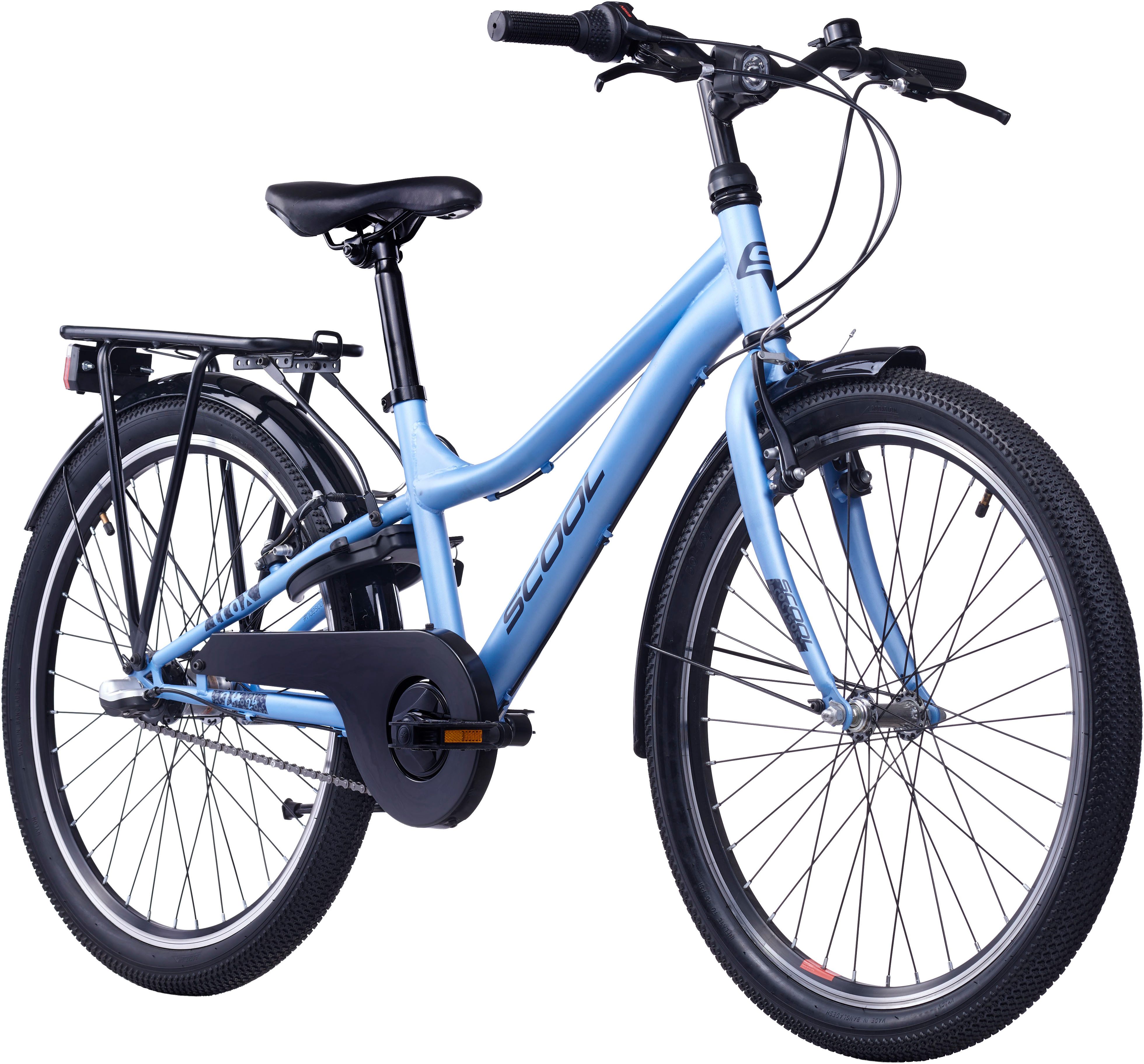 S’COOL Kinderfahrrad S'COOL troX, 3 Gang Shimano, Nabenschaltung