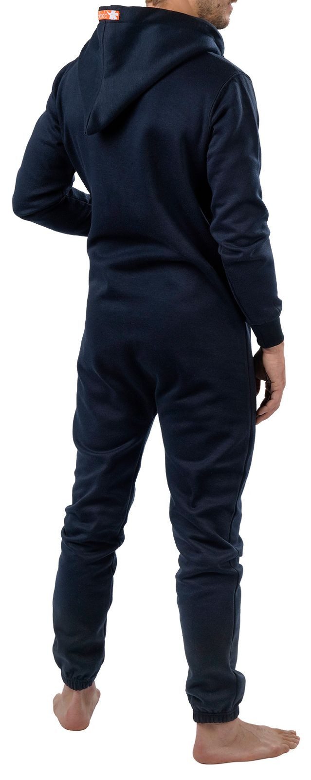 O'Poppy Jumpsuit Herren navy (1-tlg) mit Kapuze und Eingriffstaschen