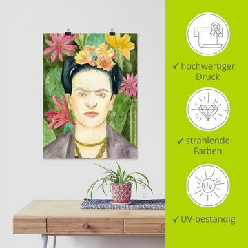 Artland Wandbild Frida Kahlo I, Bilder von Frauen (1 St), als Leinwandbild, Poster in verschied. Größen