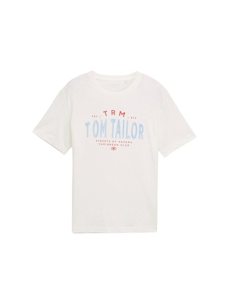 TOM TAILOR T-Shirt printed slub t-shirt günstig online kaufen