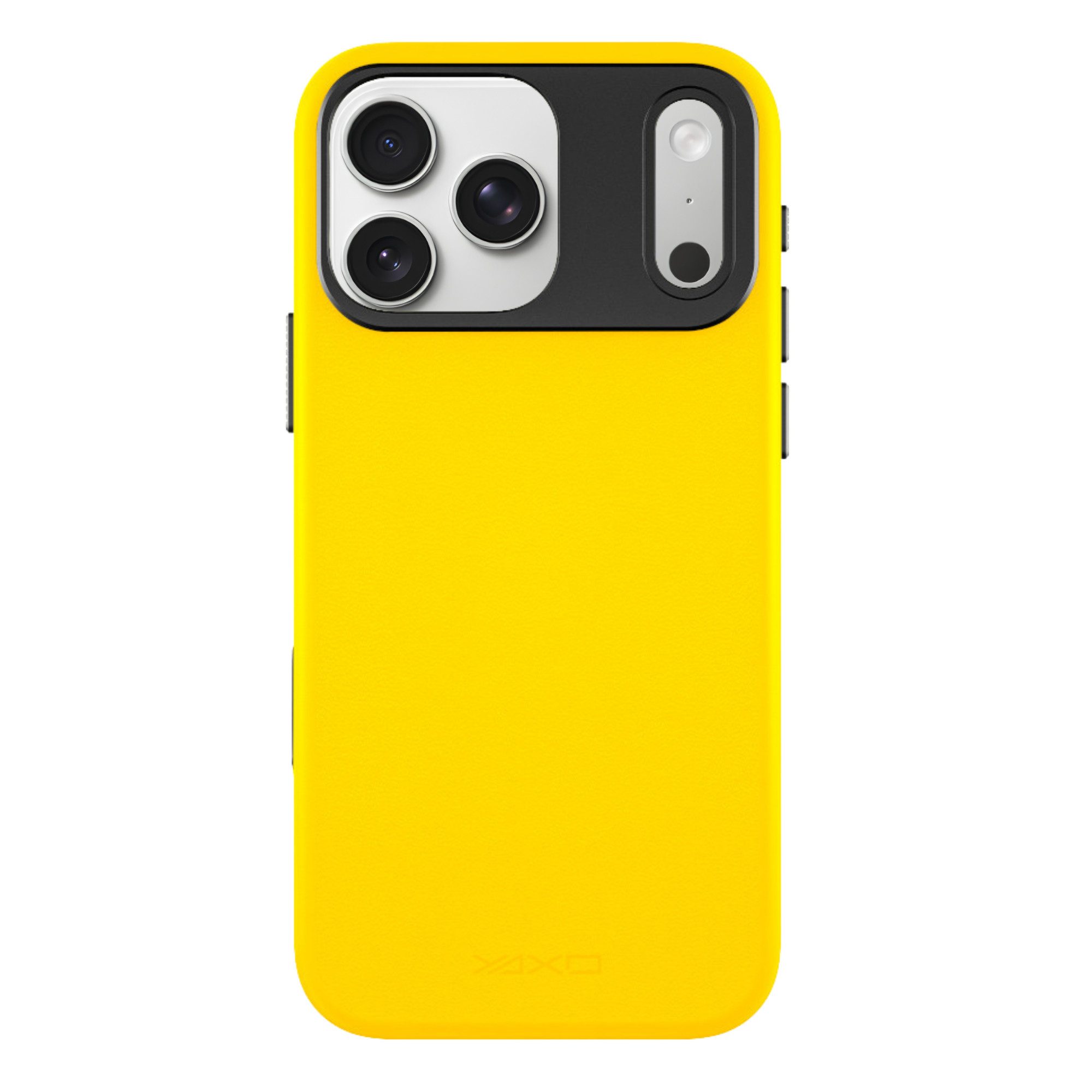 YAXO Smartphone-Hülle Faux Leather Case iPhone 17 Pro MagSafe Kameraschutz stoßfest Alu Handyhülle Cover Bumper Fallschutz kabelloses Laden dünn robust Slim, Kunstleder MIL-STD-810G