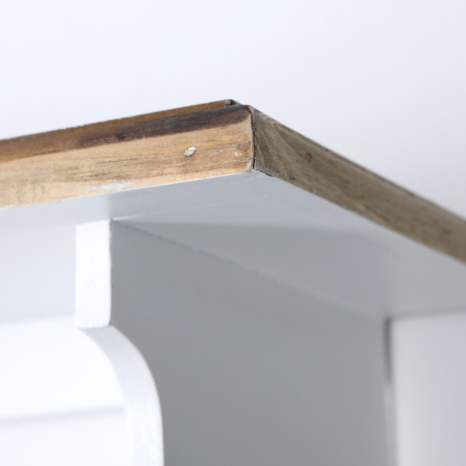 Home4Living Wandgarderobe Garderobe Weiß mit 4,5 u. 6 Haken Ablage Holz Landhausstil – Bild 5 von 5