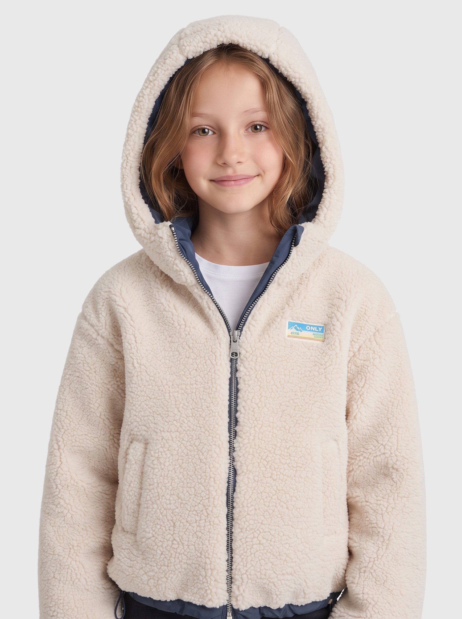 KIDS ONLY Wendejacke KOGMARIA REVERSIBLE PUFFER JACKET OTW als Plüschjacke oder Steppjacke tragbar – Bild 3 von 5