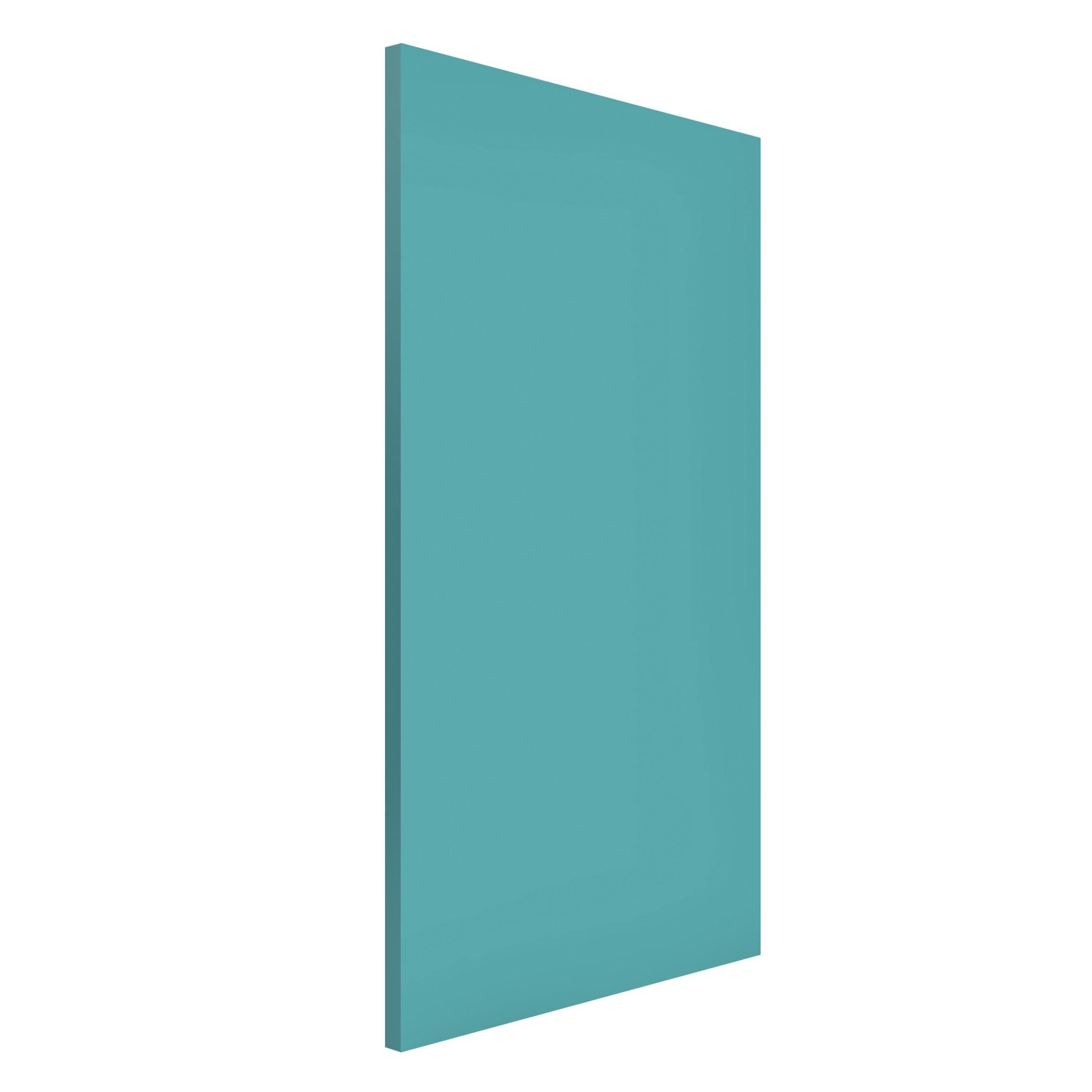 Bilderdepot24 Magnettafel Küche türkis Colour Türkis, (1-tlg., Magnetboard Pinnwand für die Wand - metallische Tafel für Magnete), Magnetwand groß mit Motiv Büro Memoboard magnetisch Hochformat
