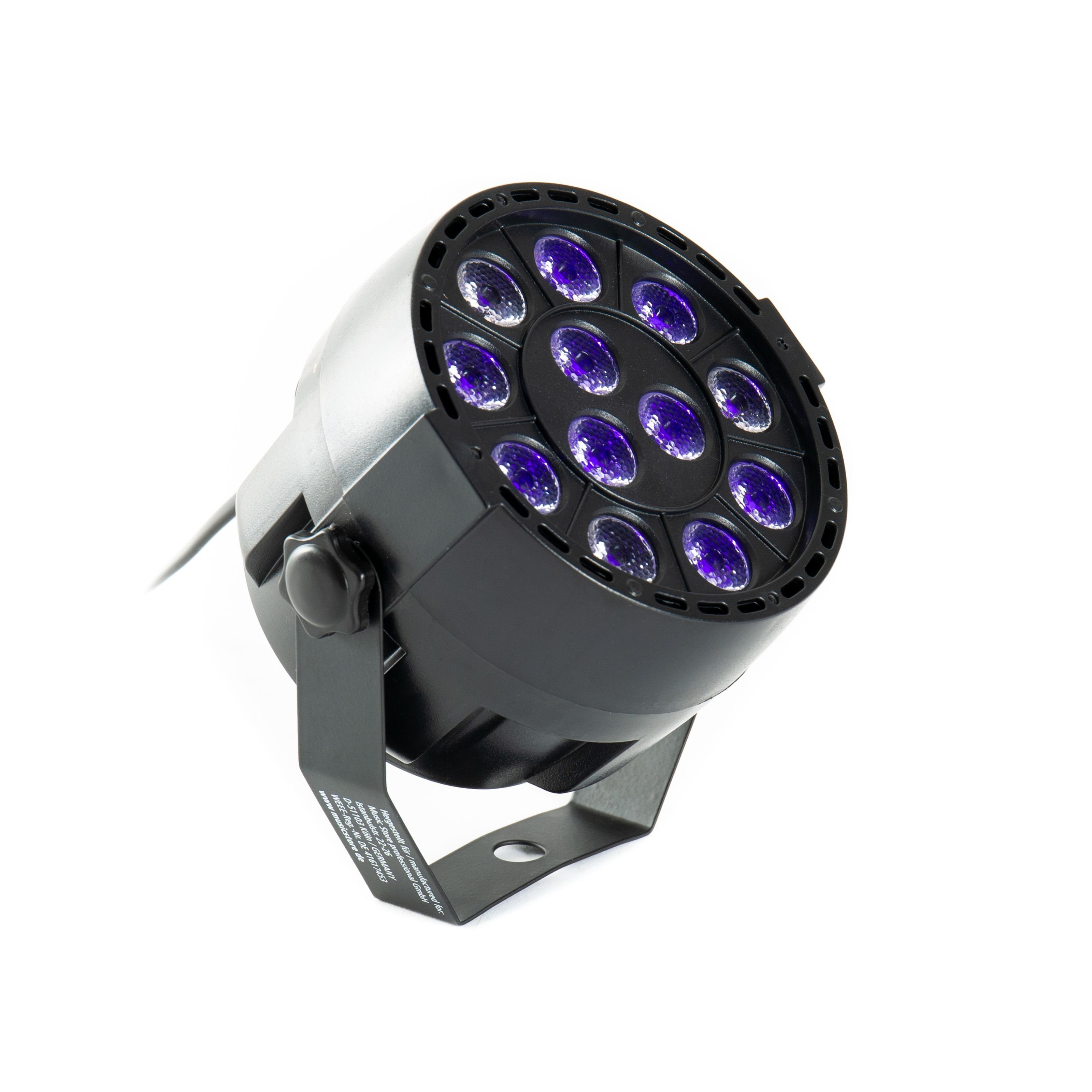 PURElight LED Discolicht, LED NANO PAR UV black 12×1W LED UV - LED PAR Scheinwerfer