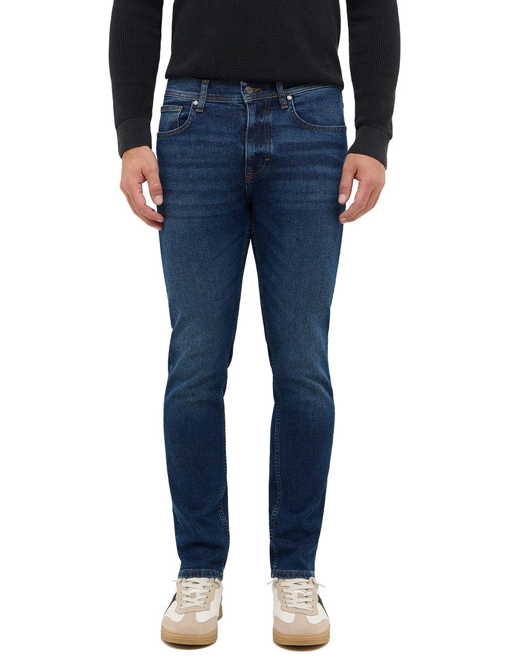 MUSTANG Herren Jeans Orlando Slim - Slim Fit Jeans Mit Used-Waschung & Stretch MUSTANG Herren Jeans Orlando Slim - Slim Fit Jeans Mit Used-Waschung & Stretch