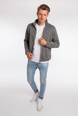 DEPROC Active Strickfleecejacke LACEWOOD MEN Kontrastreissverschluss