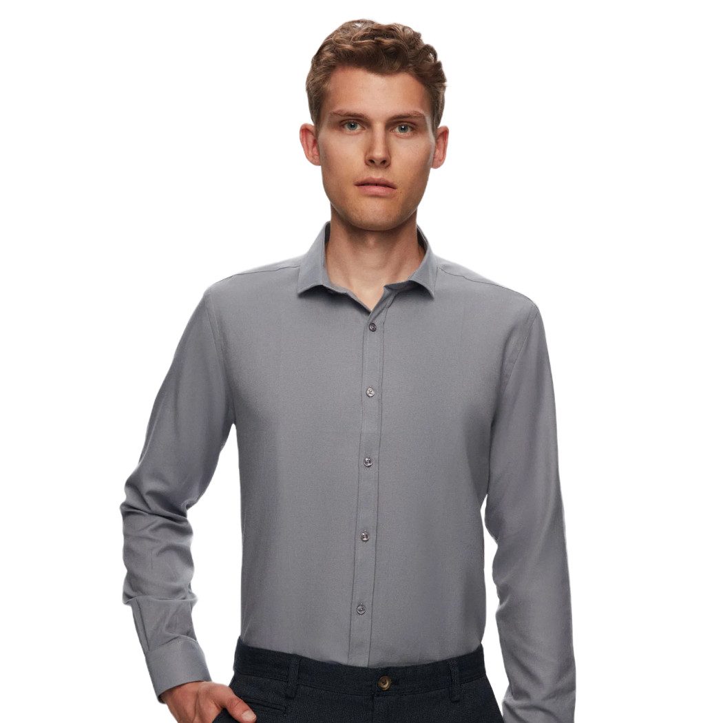 D'S DAMAT Langarmhemd Twn Slim Fit günstig online kaufen