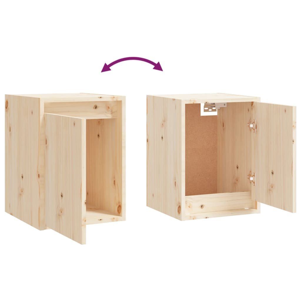 Natur TV-Schrank (3-St) Kiefer TV-Schränke Massivholz 3 vidaXL Stk.