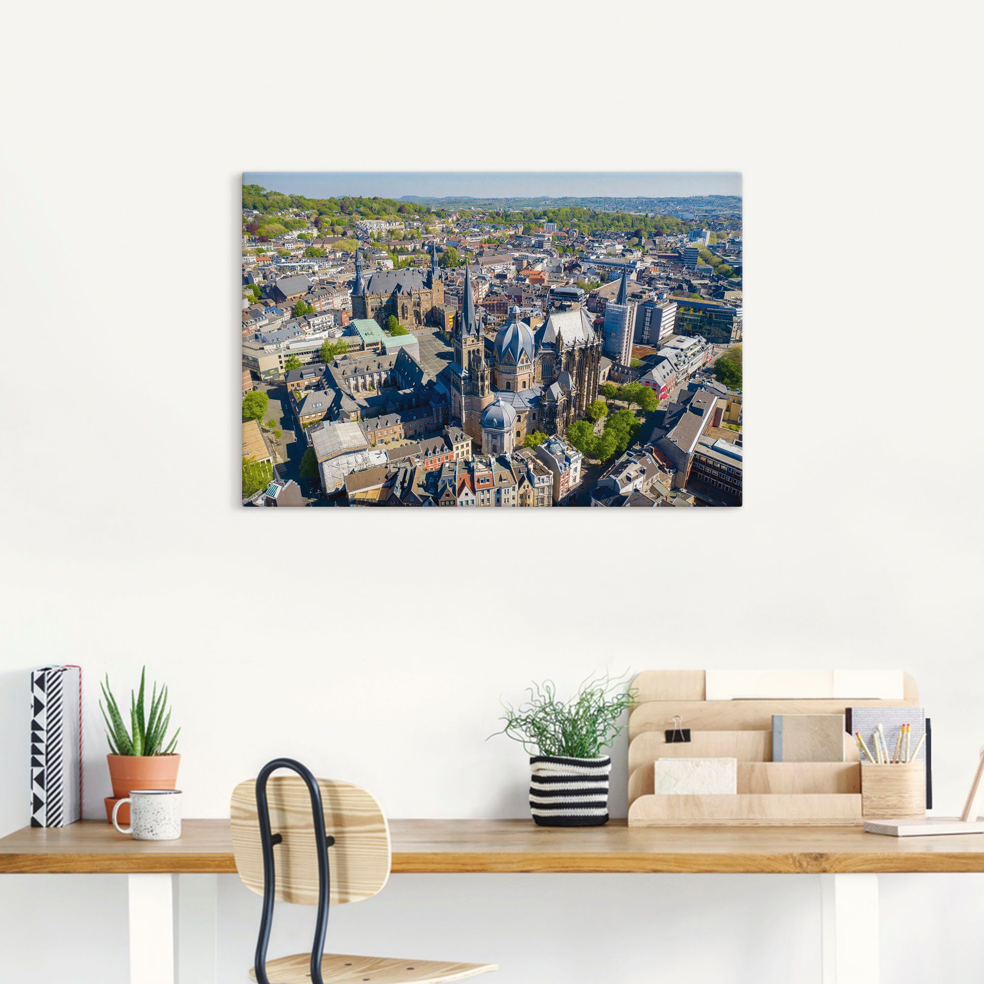 Artland Wandbild »Aachen im Frühling«, Aachen (1 Stück), in vielen Größen & Produktarten - Alubild / Outdoorbild für den Außenbereich, Leinwandbild, Poster, Wandaufkleber / Wandtattoo auch für Badezimmer geeignet-HomeTrends