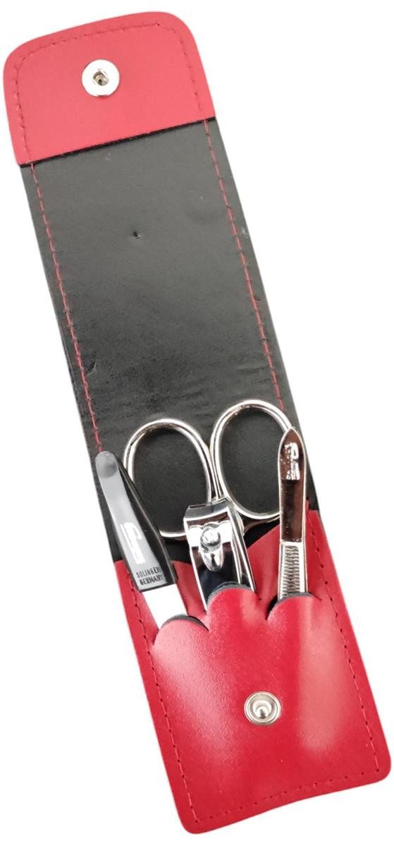 EloModa Maniküre-Etui 4-teiliges Solingen* Maniküre Set mit echt Leder Etui günstig online kaufen