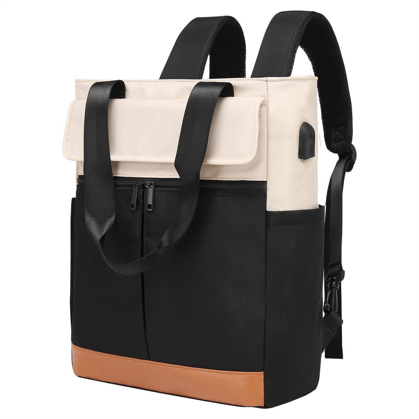 autolock Schultertasche Laptoprucksack,Schulrucksack,Schulterrucksack mit hoher Kapazität, Wasserdicht,mit USB-Lade-Anschluss, Backpack mit Laptopfach