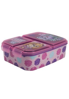 PAW PATROL Lunchbox Brotdose Skye & Everest, Vesperdose mit 3 Fächern