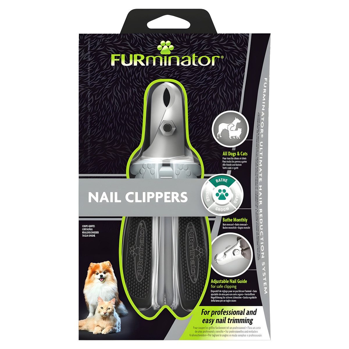 FURminator Nagelzange Krallenzange für Hunde schwarz