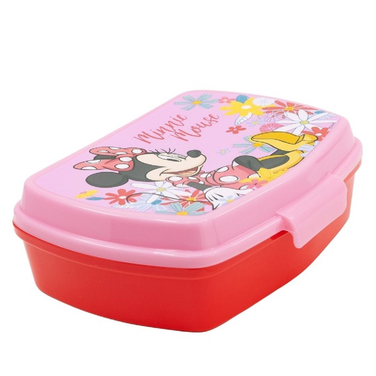 Stor Lunchbox Disney Minnie Mouse Kinder Brotdose – Lunchbox Pausenbox Schulbrotbox, (Einteilig), Einteilig
