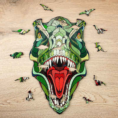Eco Wood Art Puzzle Eco-Wood-Art T-Rex Holzpuzzle, 129 Puzzleteile