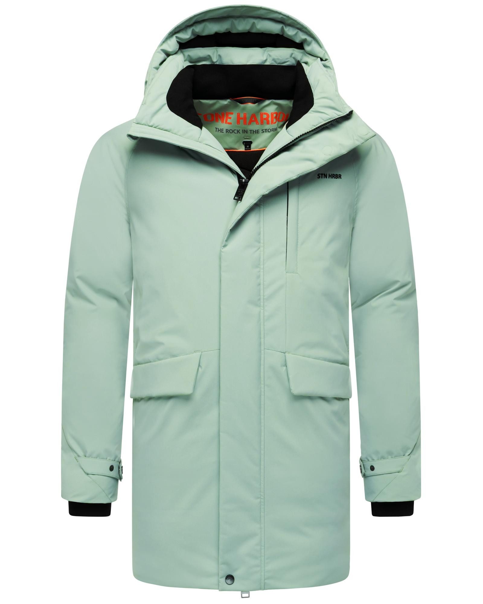 Stone Harbour Wintermantel Emriis XX Warmer Herren Mantel mit Magnet-Knöpfen