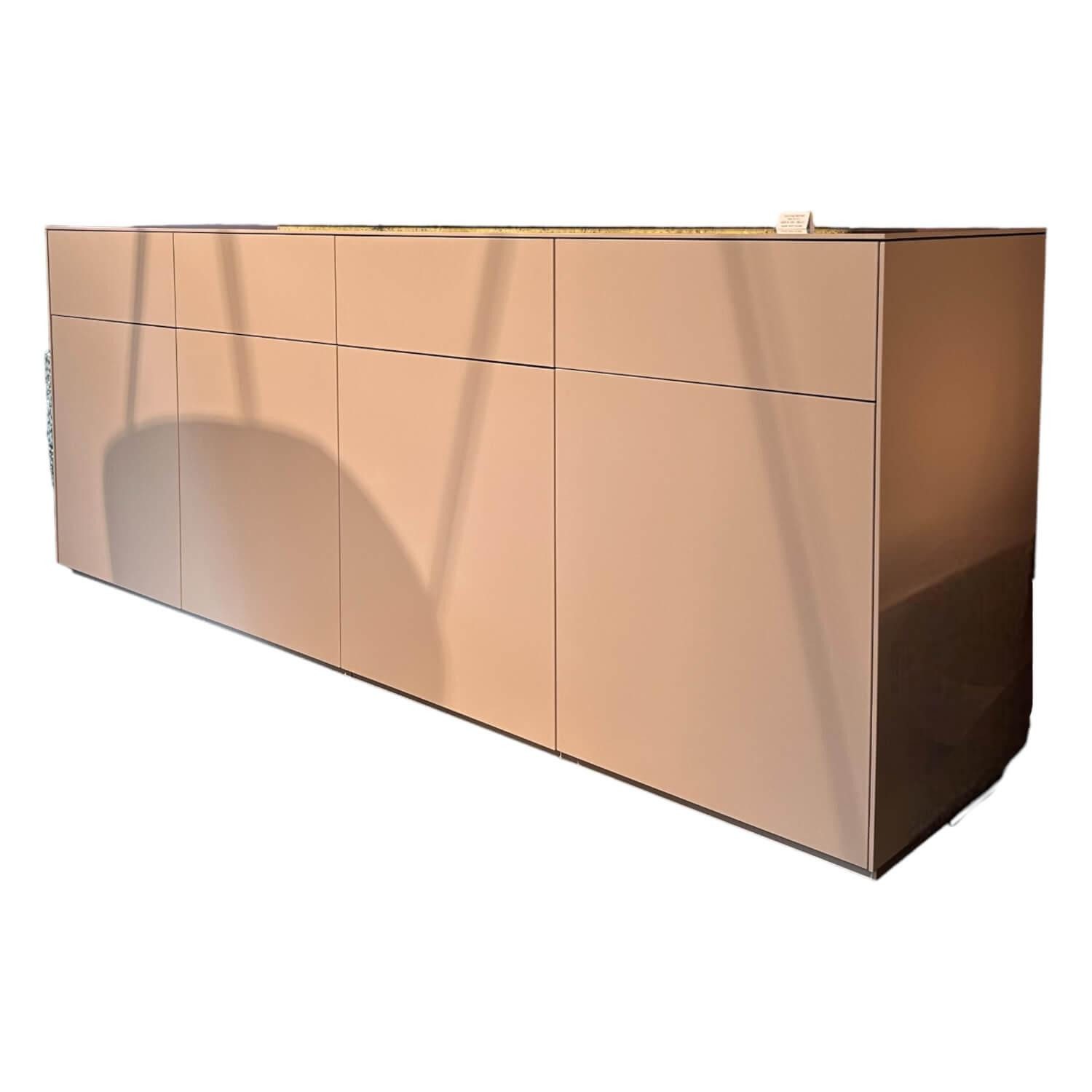 Kettnaker Sideboard Sideboard Soma Lack Matt Seide Weiß mit Schubkästen und Türen