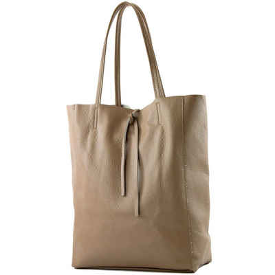 modamoda de Schultertasche T163v3, Echtleder Handmade in Italy