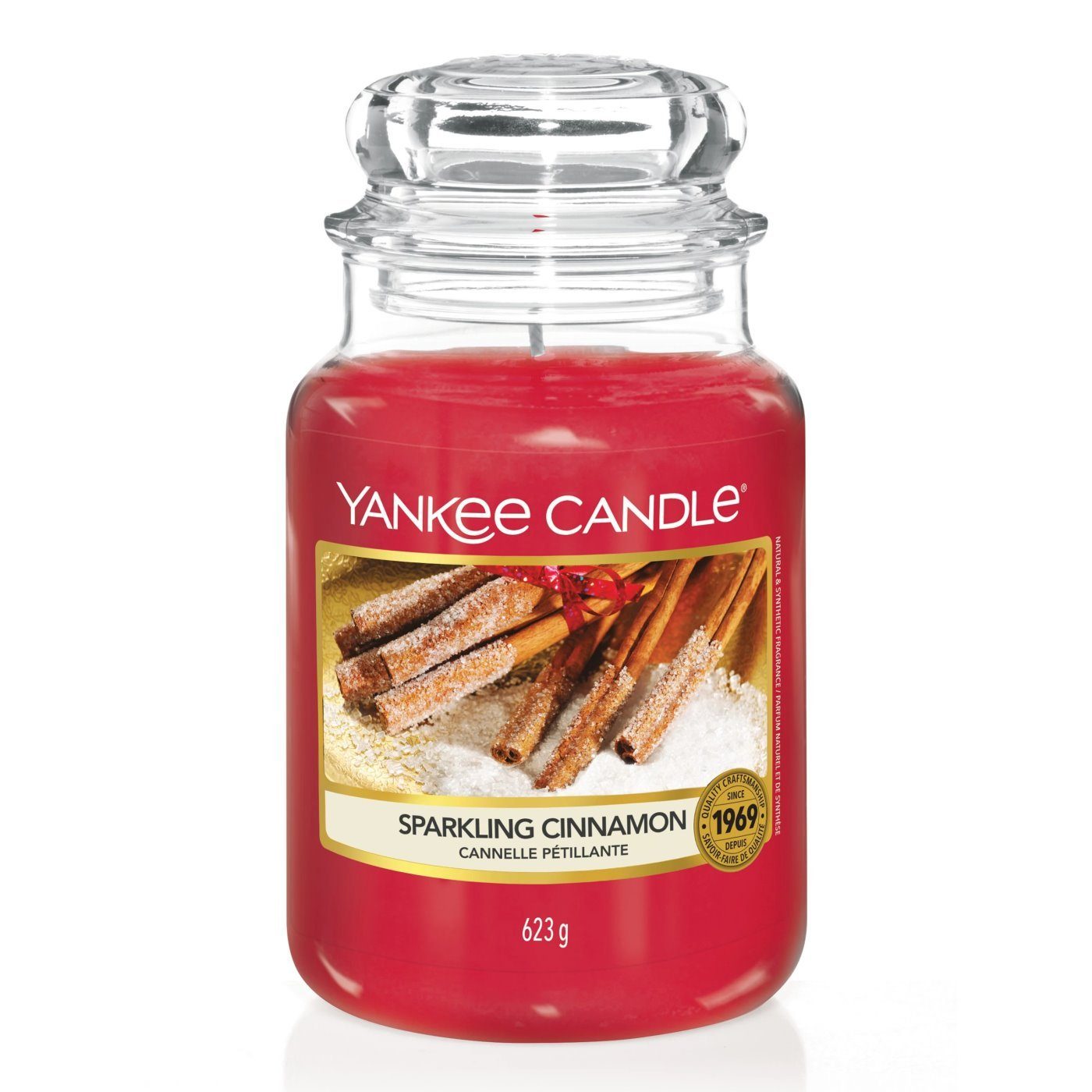 Yankee Candle Duftkerze Sparkling Cinnamon 623g - Duftkerze im Glas