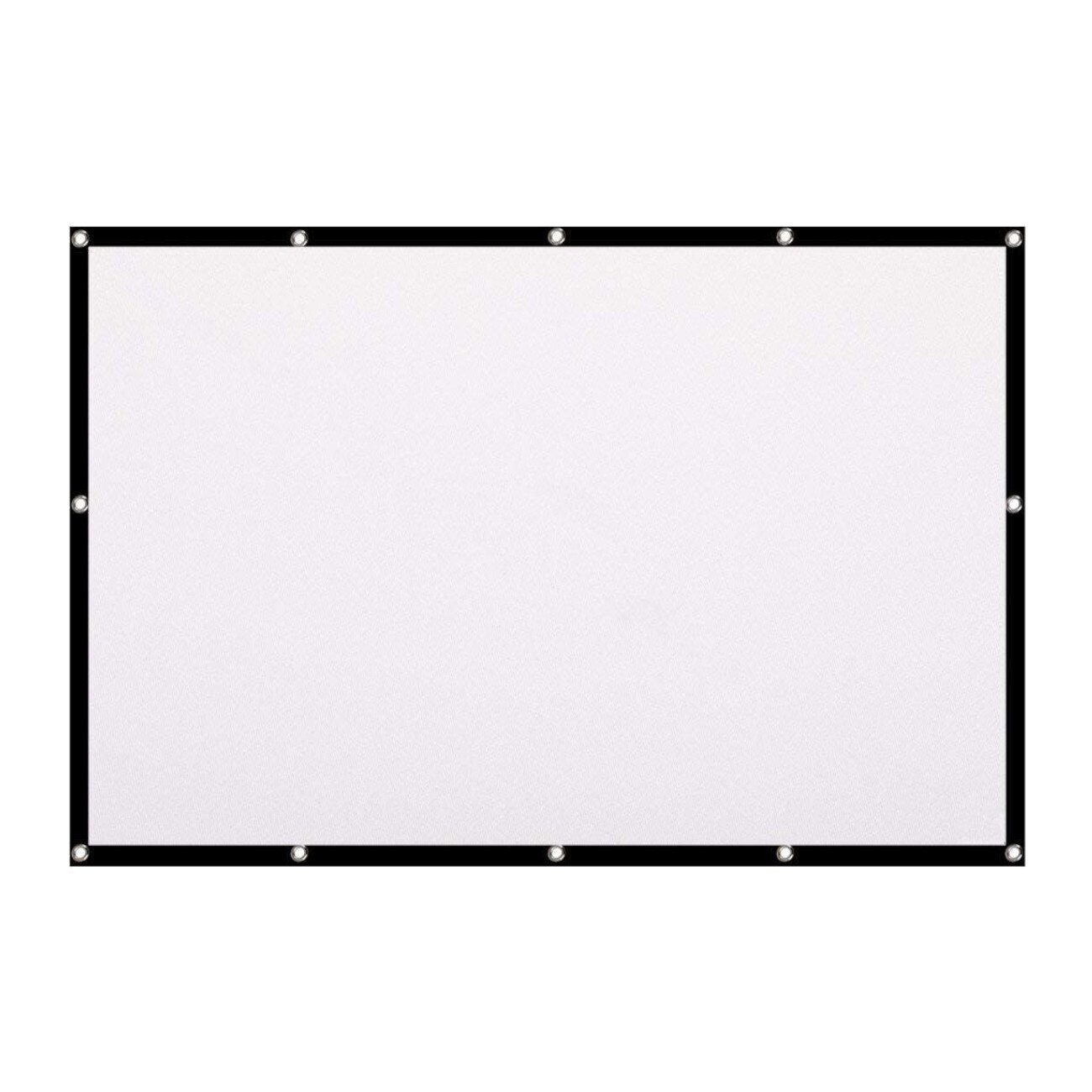 LA VAGUE LV-STA100FP Screen 16/9 100 Zoll Weiß/Schwarz Faltrahmenleinwand (Leinwand für Frontprojektion, 16:9 100 Zoll)