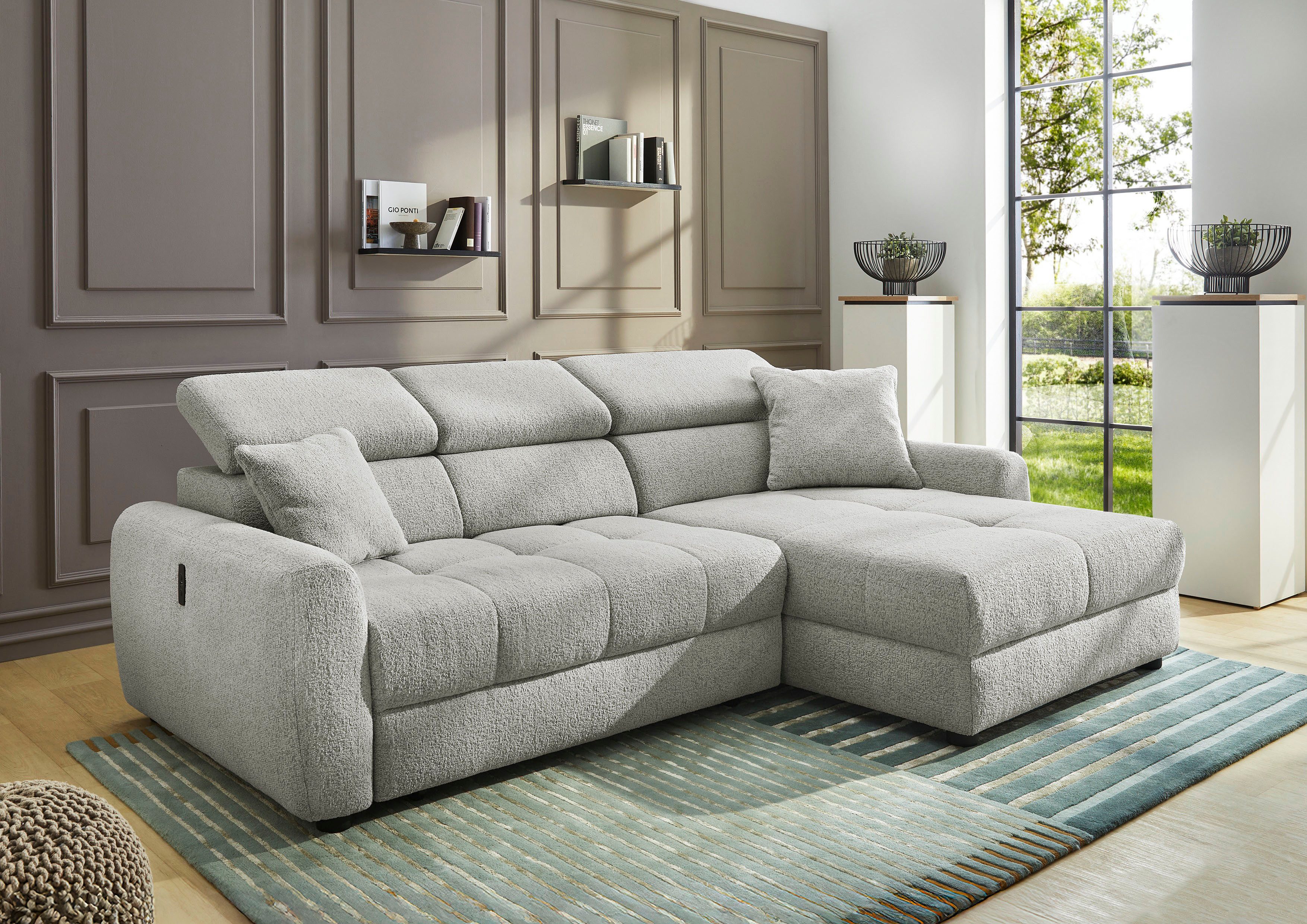 Jockenhöfer Gruppe Ecksofa Move L-Form, B: 270 cm, mit 60 cm elektr. Sitzti günstig online kaufen
