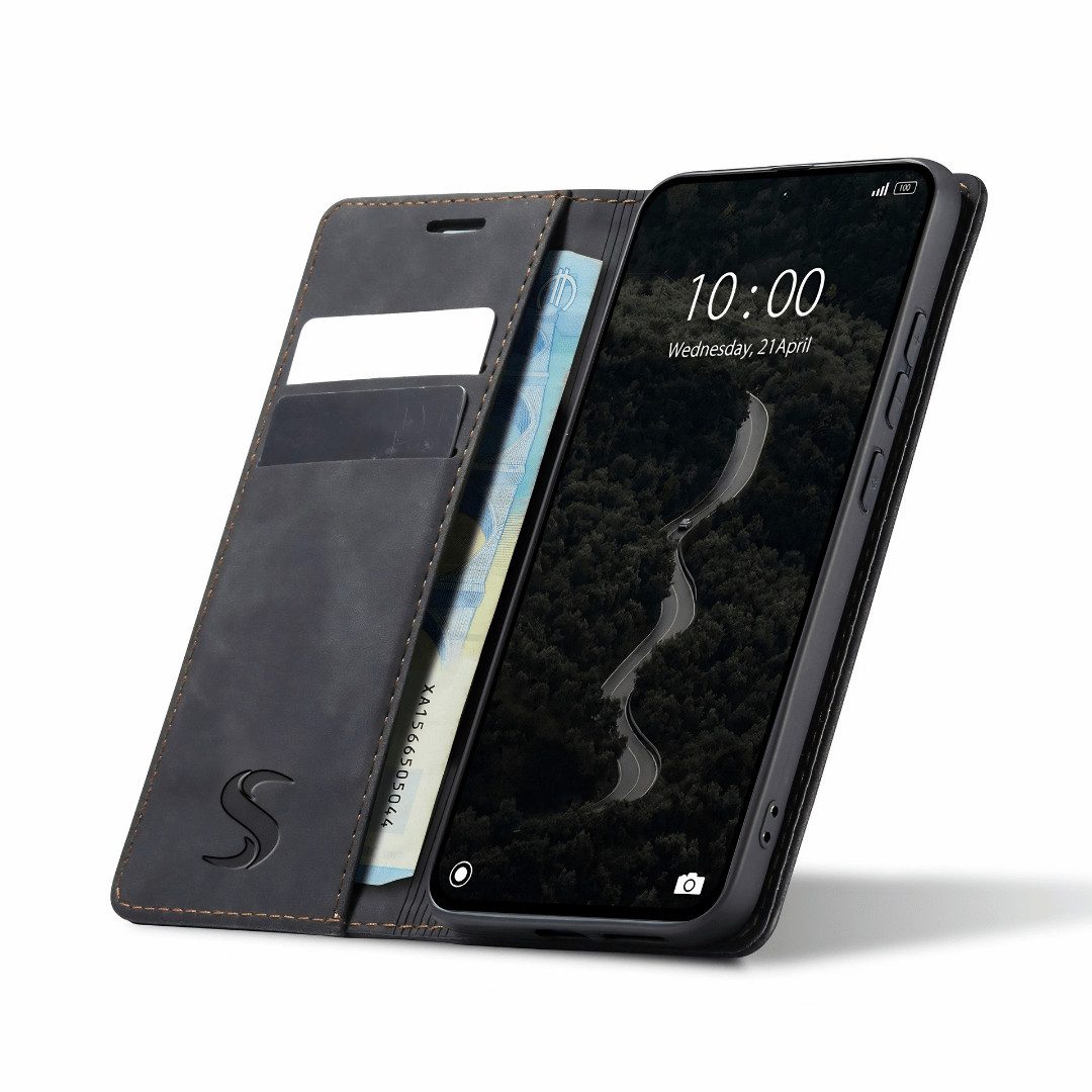 SmartUP Smartphone-Hülle für Xiaomi Redmi Note 17 5G Klapphülle Fliphülle Tasche Case Cover 6,99, integrierte Standfunktion, Kartenfächer – Bild 3 von 5