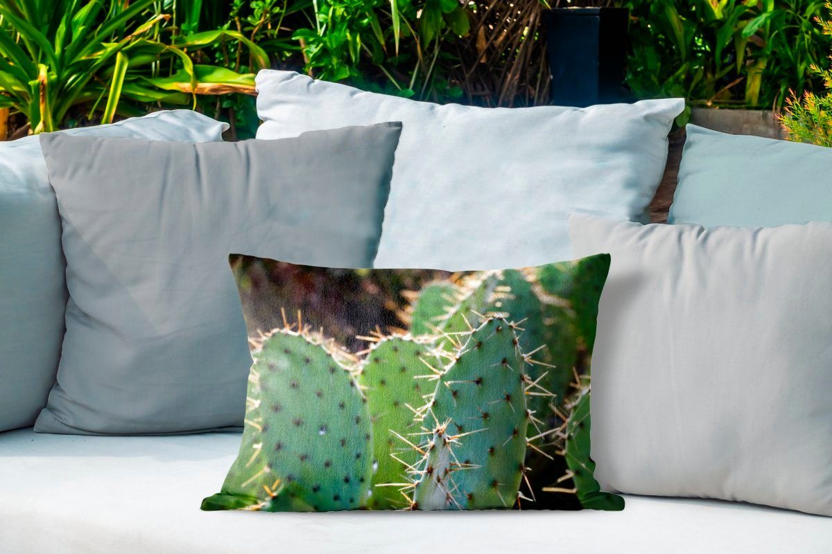 Outdoor-Dekorationskissen, Fotodruck, Polyester, Dekokissen Kissenhülle Kaktus Dekokissenbezug, Botanischer MuchoWow