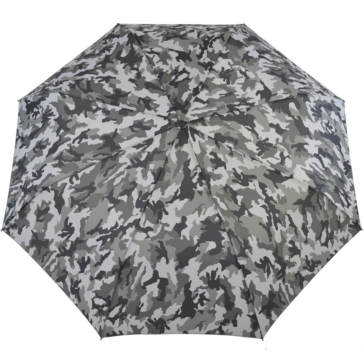 iX-brella Stockregenschirm XXL Trekking-Schirm mit farblich passender Umhängetasche - Camouflage, sehr-groß