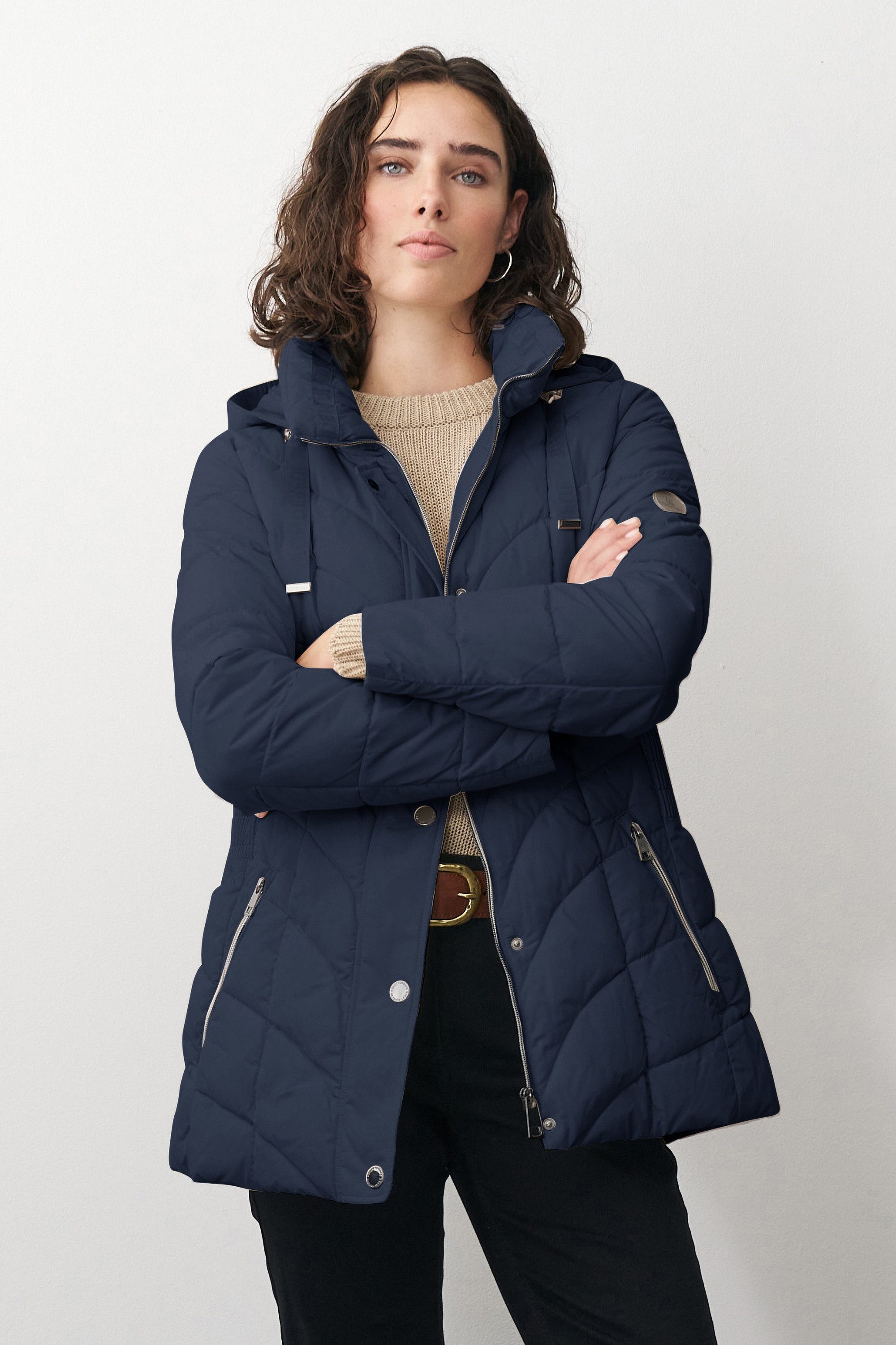 Barbara Lebek Steppjacke wattierte Damenjacke, Herbstjacke oder Langjacke günstig online kaufen