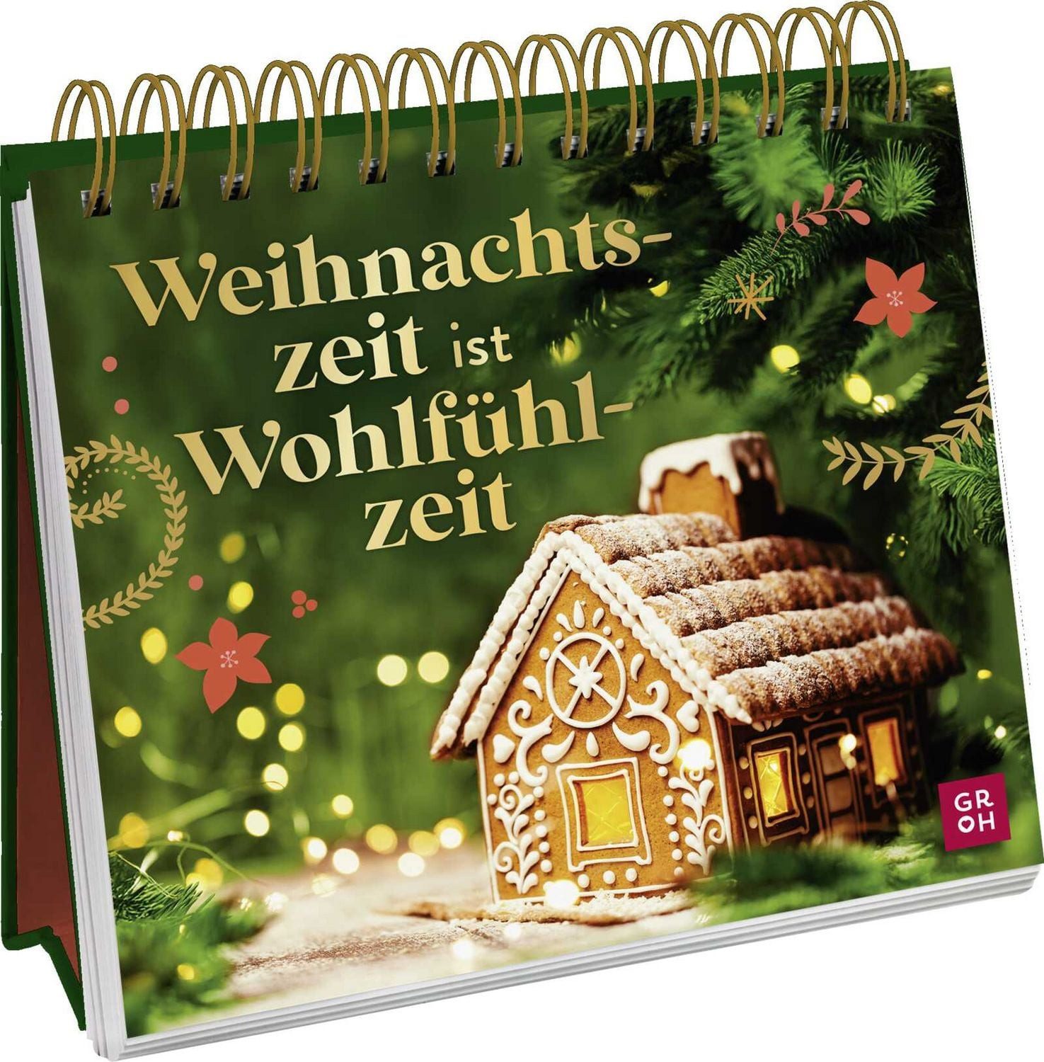 Weihnachtszeit ist Wohlfühlzeit Schöner Aufsteller mit besinnlichen Fo / diverse