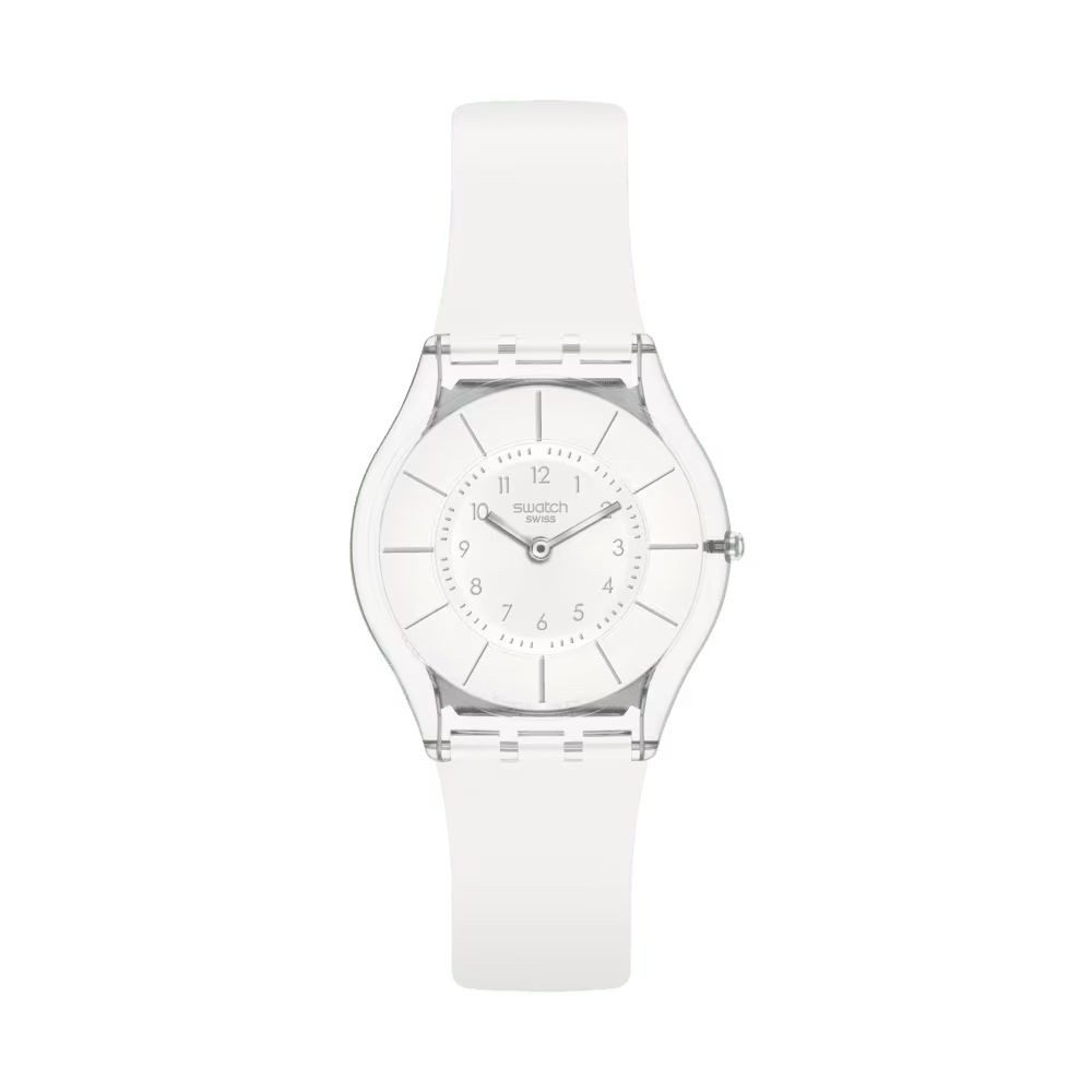 Swatch Quarzuhr Swatch SS08K102-S14 Armband-Uhr White Classiness Analog Quarz Silikon-