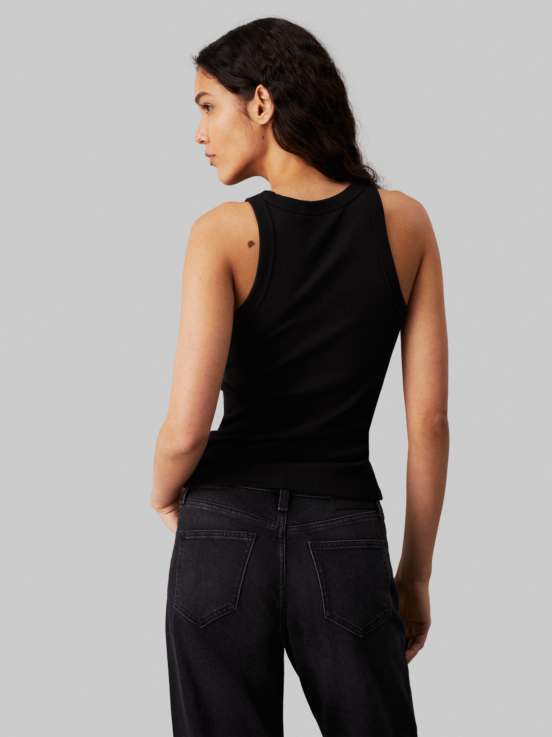 Calvin Klein Jeans Ripptanktop WOVEN LABEL günstig online kaufen