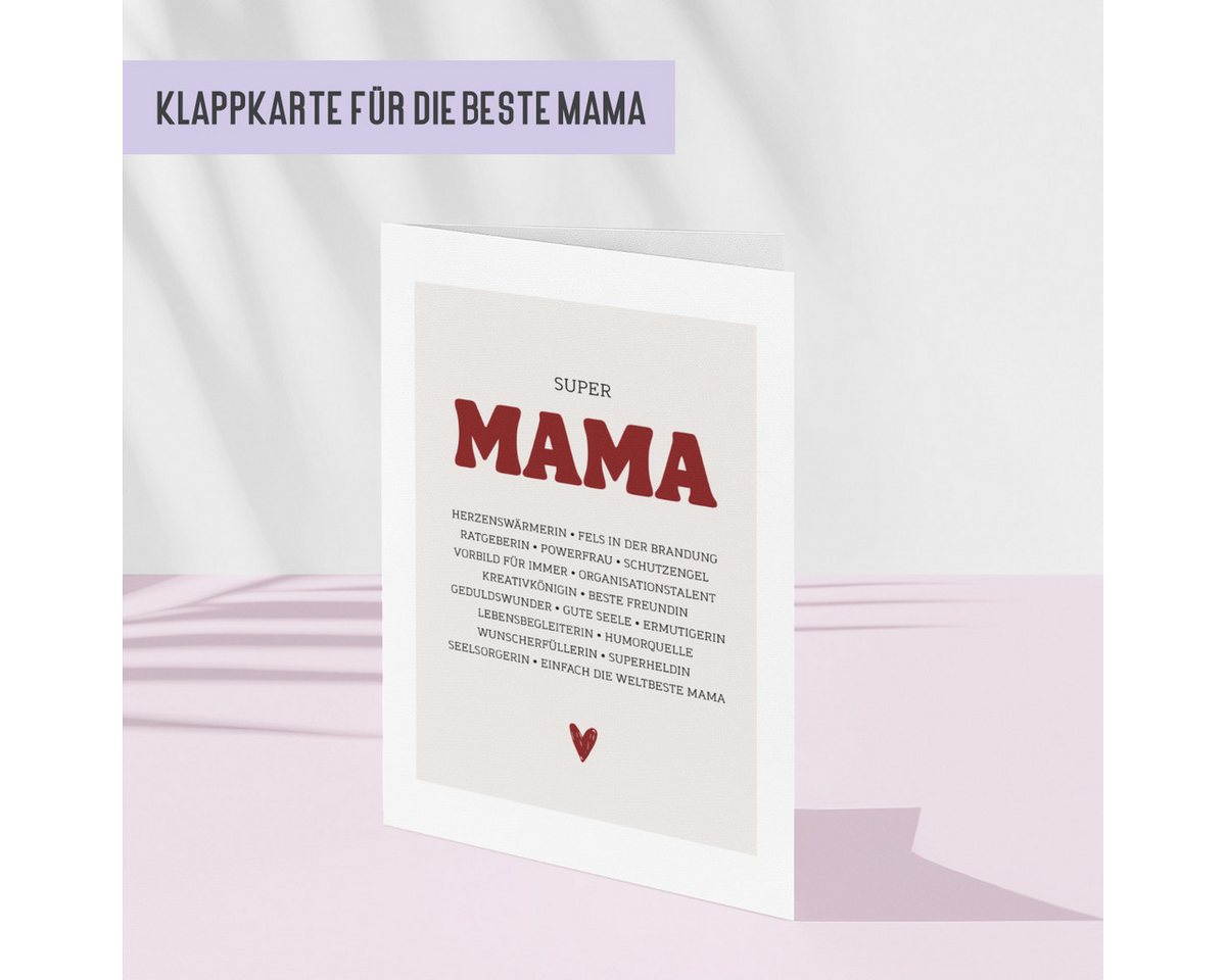 Thumbnail - Things of Happiness Grußkarte Glückwunschkarte Mama Muttertag, Geburtstag, Muttertagskarte