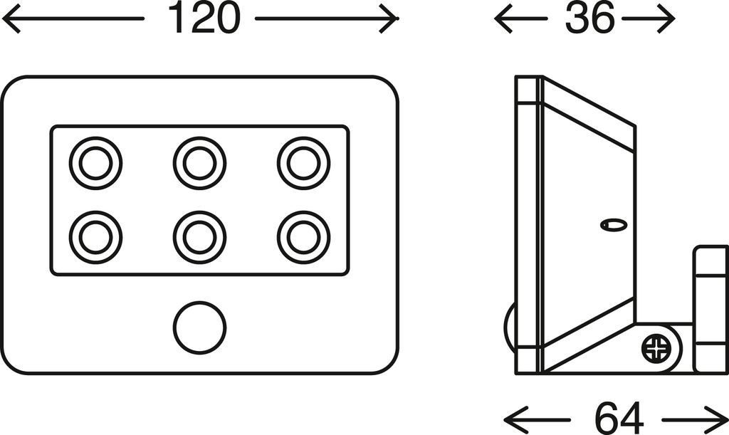 Briloner Leuchten Wandleuchte 2276061, LED fest integriert, 6500K - Kaltwei günstig online kaufen