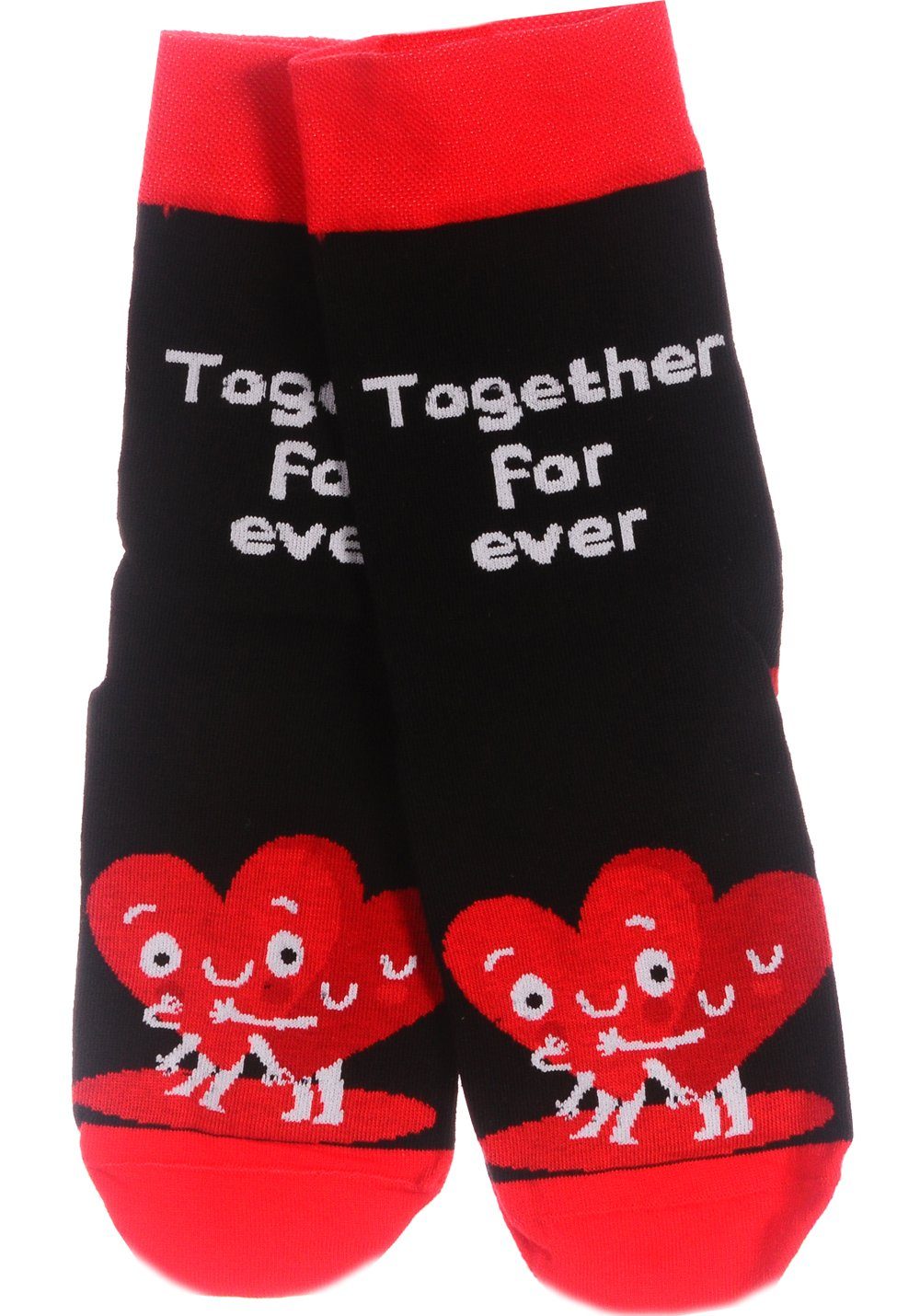 Martinex Freizeitsocken 1 Paar Socken lustige bunte witzige Strümpfe mit Herzchen Muster mit Herzen Liebe in schwarz, 34 35 36 37 38 39 40 41 42 43 44 45 46