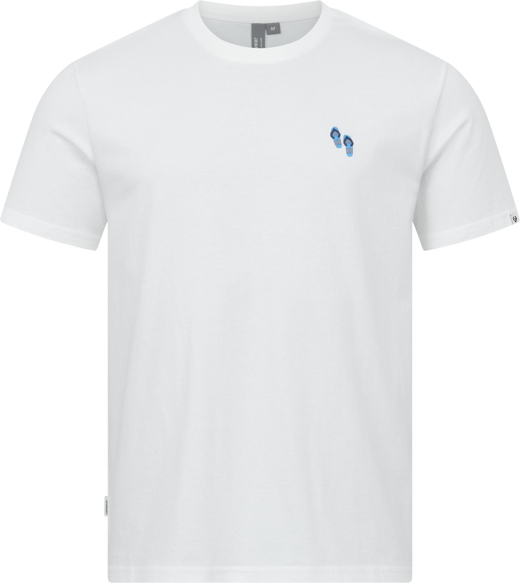 Ragwear T-Shirt Samms B Gots YOUMODO Kurzärmliges Shirt mit Beach-Slipper-Stickerei