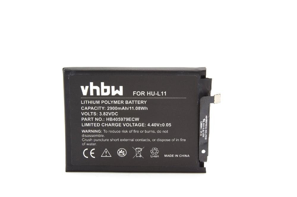 vhbw passend für Huawei CAN-L11, CAN-L13, DRA-L01, DRA-L02, DRA-L03, Smartphone-Akku 2900 mAh